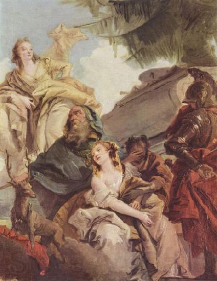 Giovanni Battista Tiepolo Opfer der Iphigenie Norge oil painting art